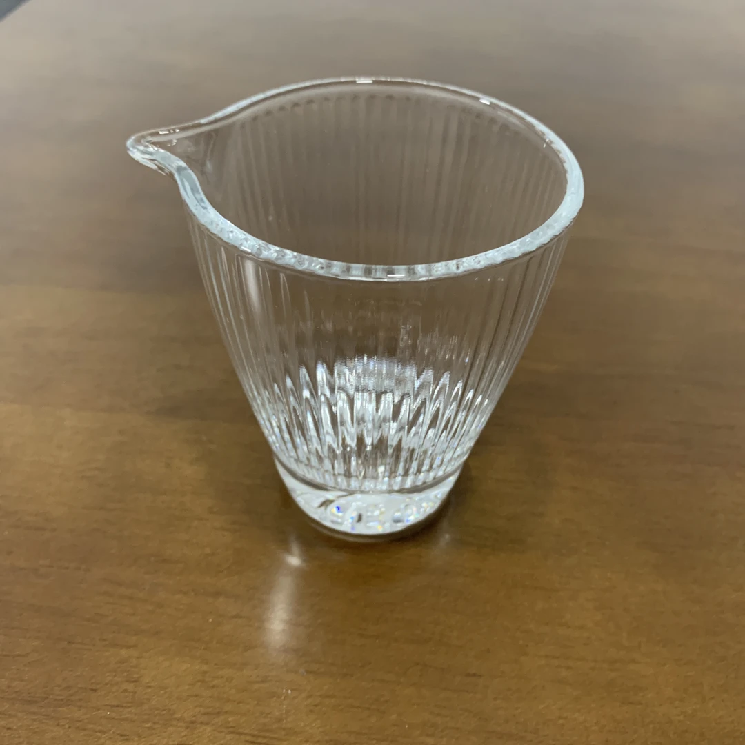 【竖纹玻璃公道杯】家用加厚公杯简约耐热分茶功夫茶具B12