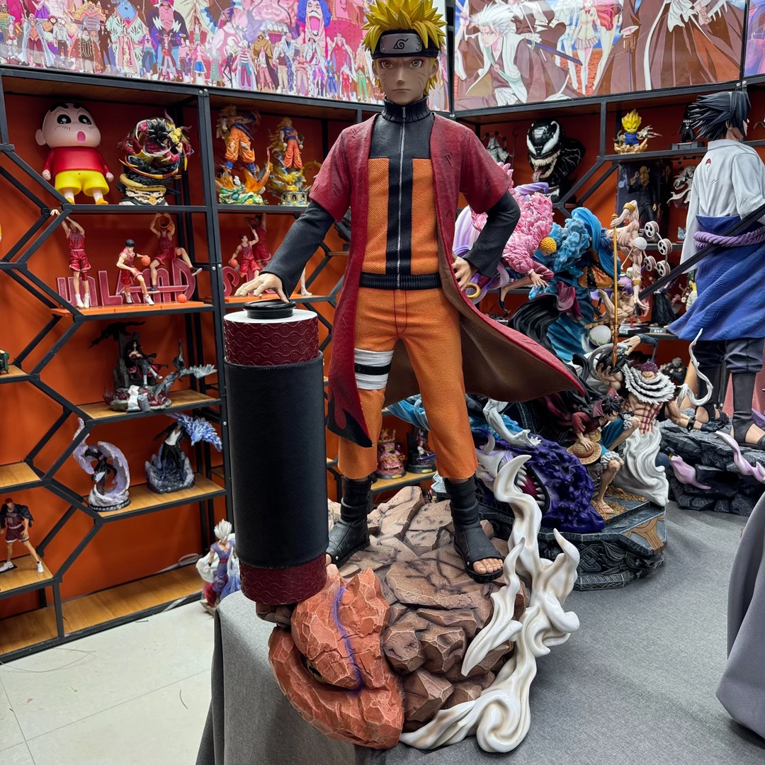 火影忍者 仙人鸣人 全身像 带底台 带卷轴 手办模玩摆件