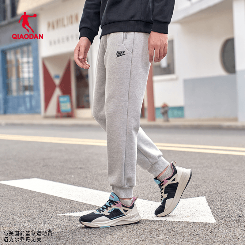 中国乔丹2023春男子专业运动综训服装卫裤针织长裤EKL13222311