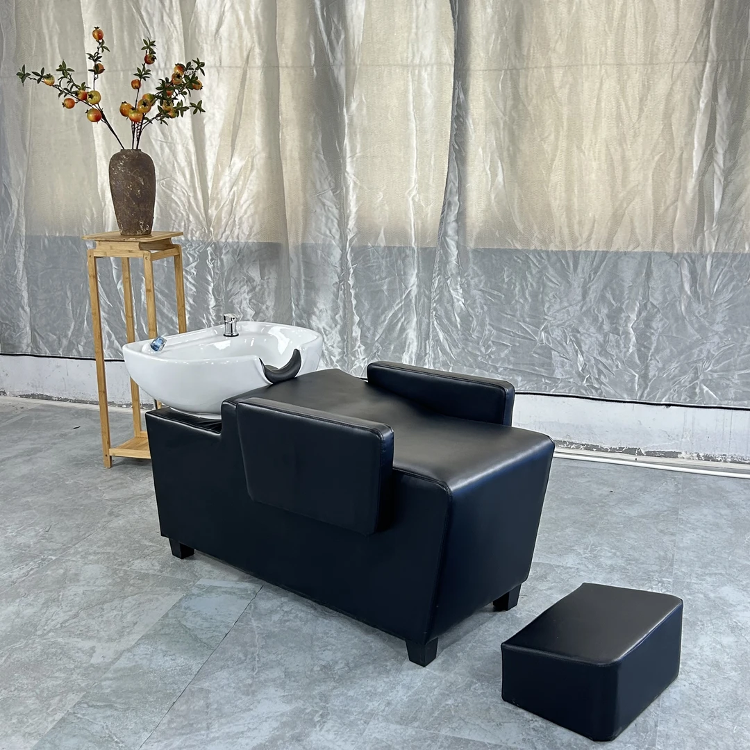 洗头床发廊专用理发店高档冲头床美发床半躺式深盆洗发床