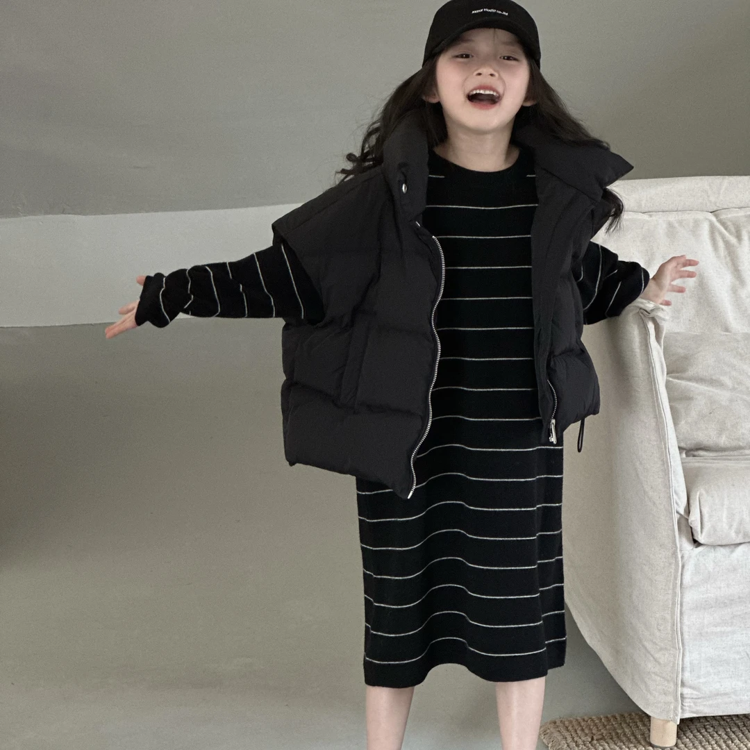 【条纹裙】亲子羊毛连衣裙N024
