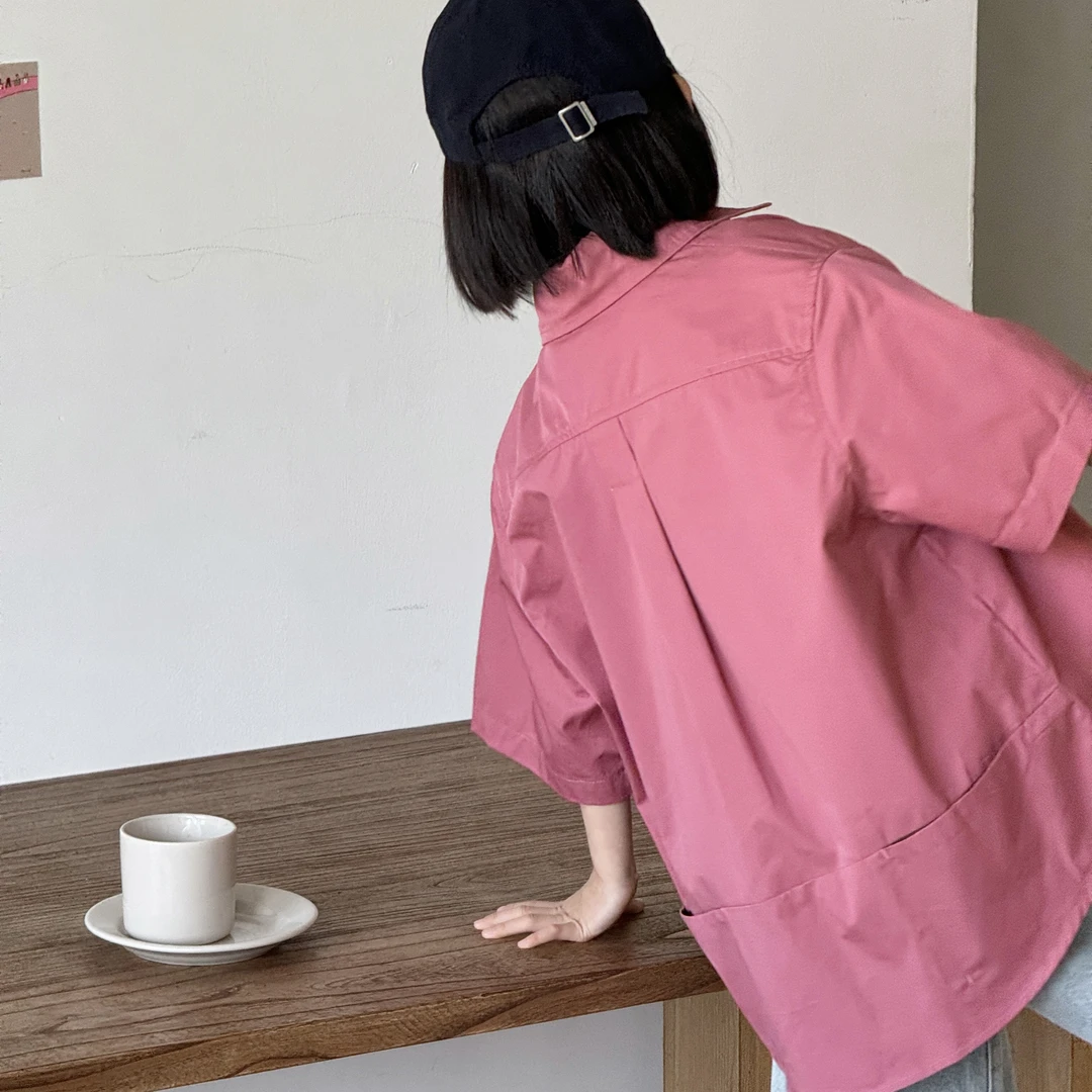 【黑标·山黎红】亲子衬衣外套S033