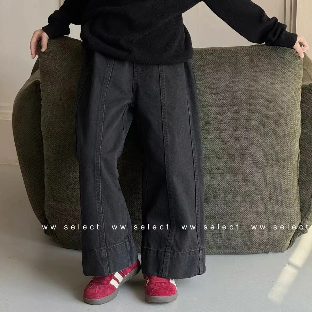 【石纹黑牛】亲子牛仔裤M182