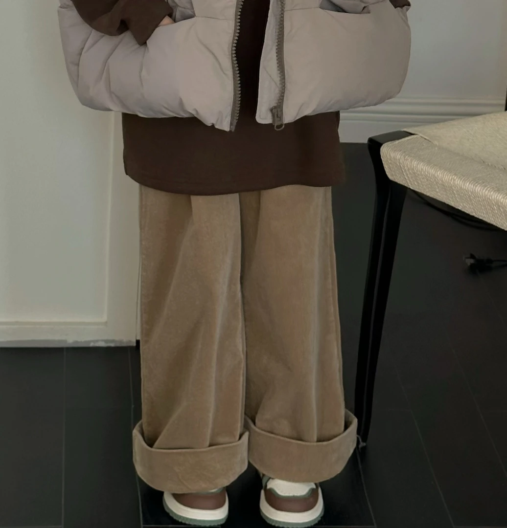 【条绒翻边】设计款亲子条绒裤M104