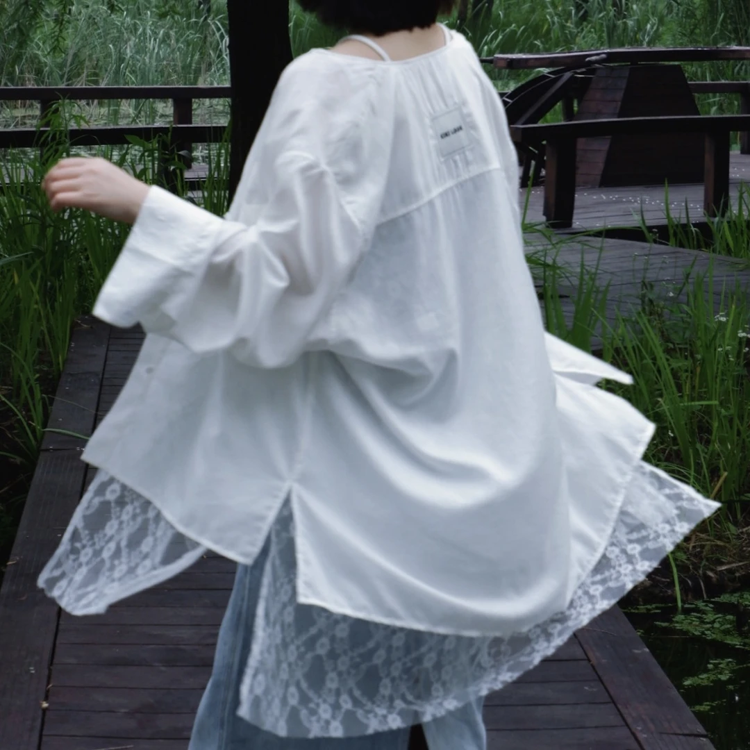 【蕾丝衬衣】私服薄衬衣S053