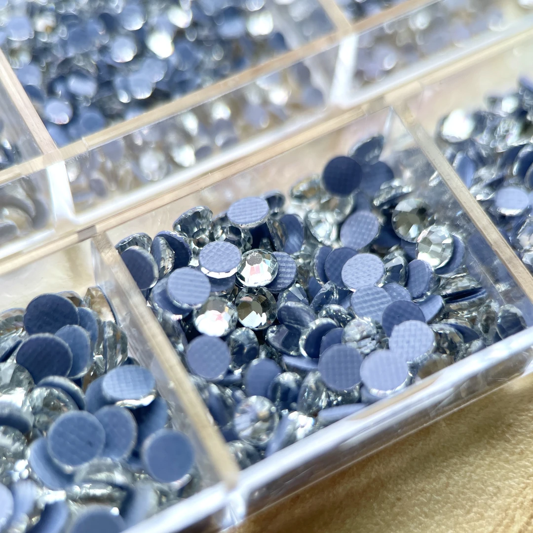 美甲钻石平底圆钻，超闪钻石美甲钻石