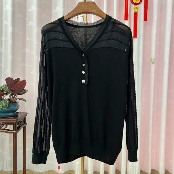 胖人坊大码休闲毛衣0361