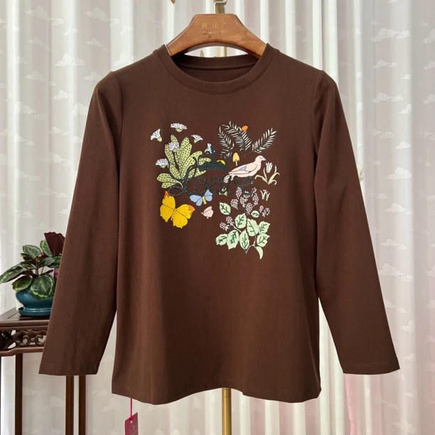 胖人坊大码圆领衫4428