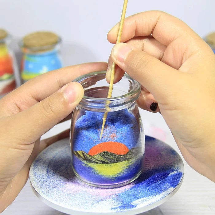 创意立体沙画瓶画手工diy制作自学体验工具材料学习教程新手入门