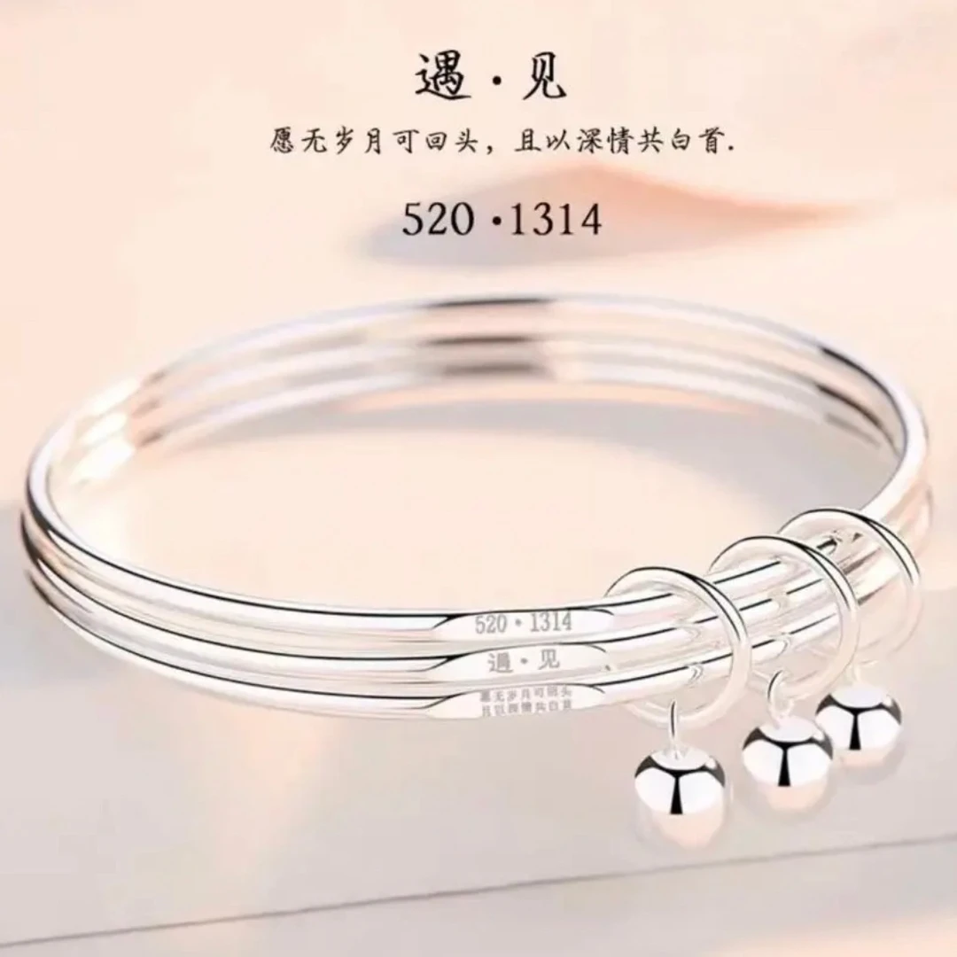 钛钢手镯 JIN BAI ZHENG三生三世手镯七夕遇见一生一世时尚手镯