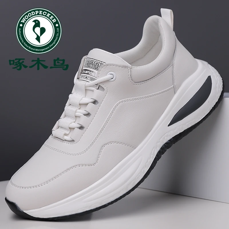 啄木鸟男鞋春秋季新款男士百搭透气运动休闲男鞋软底休闲驾车鞋子