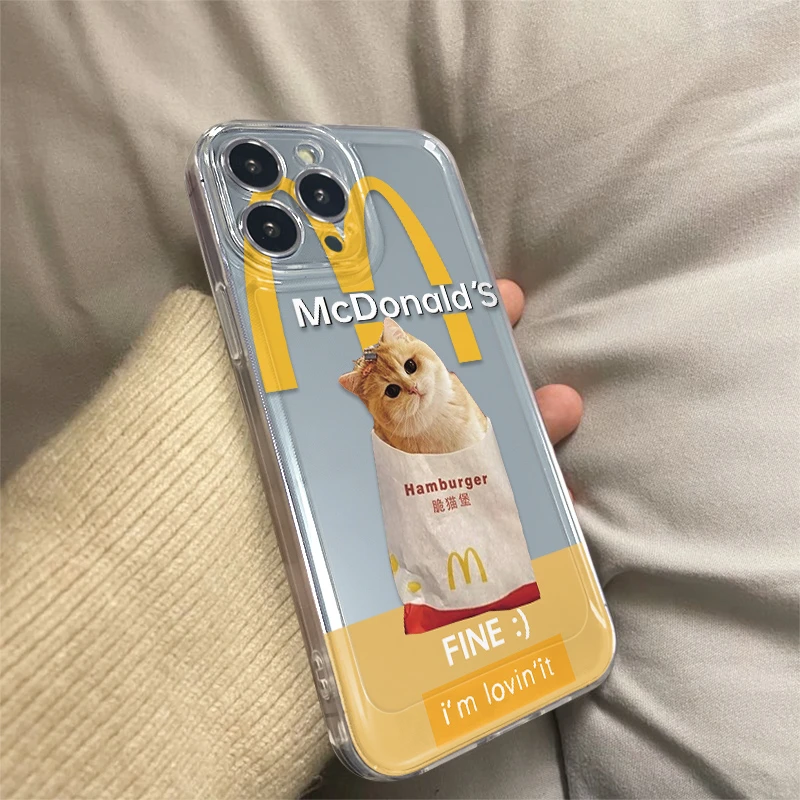 脆猫堡苹果15手机壳13可爱iPhone14promax趣味11创意12防摔xsmax