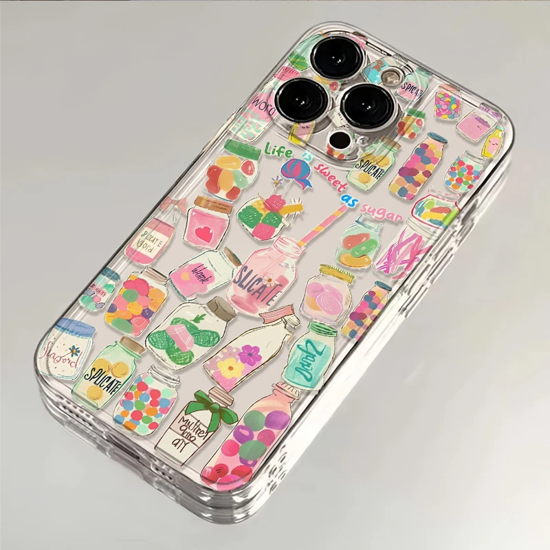 缤纷糖果适用苹果14手机壳iPhone15全包OPPO华为vivo小米13保护套