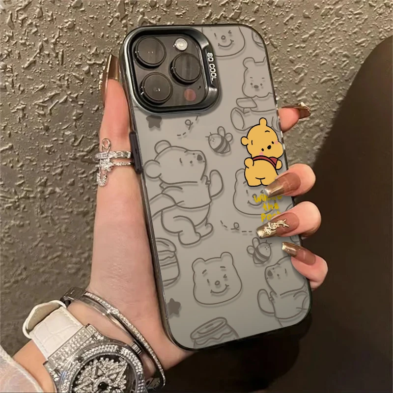 维尼熊苹果13promax手机壳iPhone15女款14个性12promax软11保护套