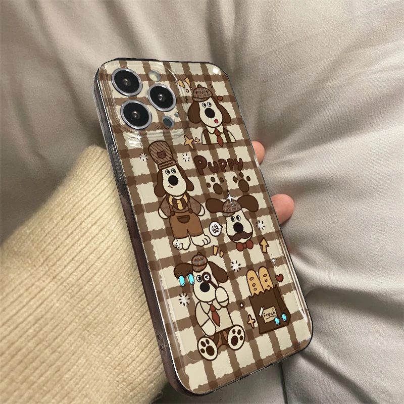 勾修小狗iPhone14手机壳苹果15promax可爱13全包11潮牌12手机软壳