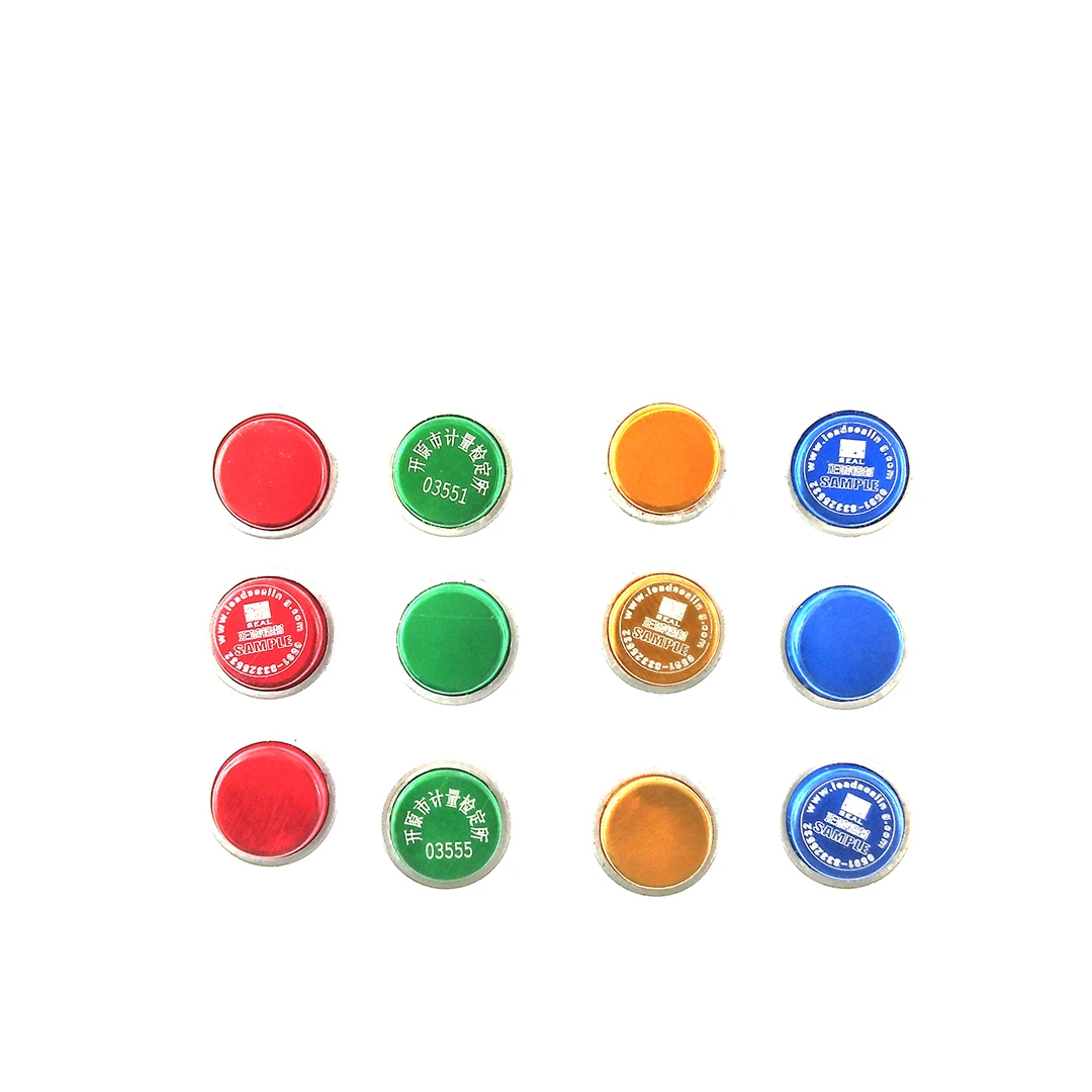一次性电表铅封扣水表铝皮封铅普通纽扣煤气表密封挂锁封签铅封粒