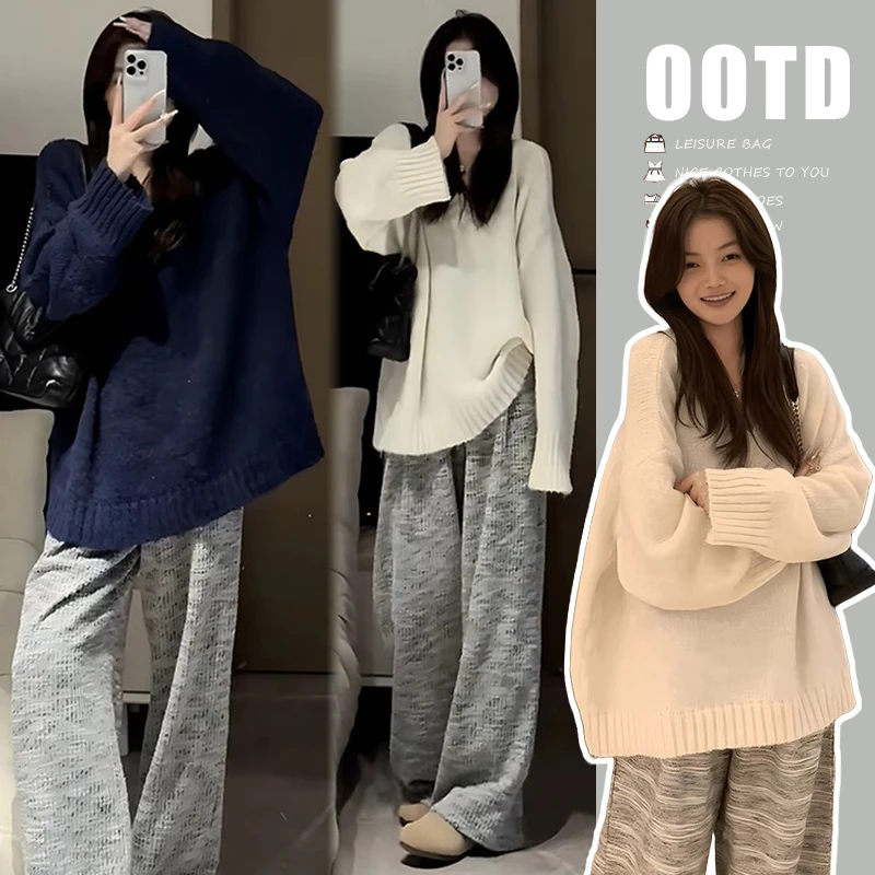 时髦孕妇装2025潮款爆款秋季洋气韩版上衣减龄宽松百搭阔腿裤秋装