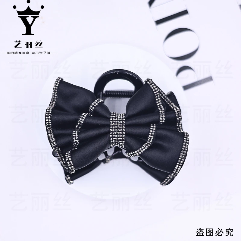 艺丽丝 轻奢时尚百搭褶皱蝴蝶结抓夹[镜花水月] 8cm抓夹YL617