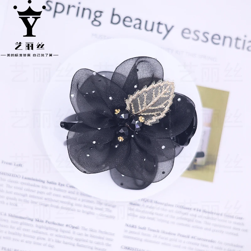 艺丽丝 巴黎王妃 [海棠花]  花朵丸子夹 YL133优雅简约时尚手工