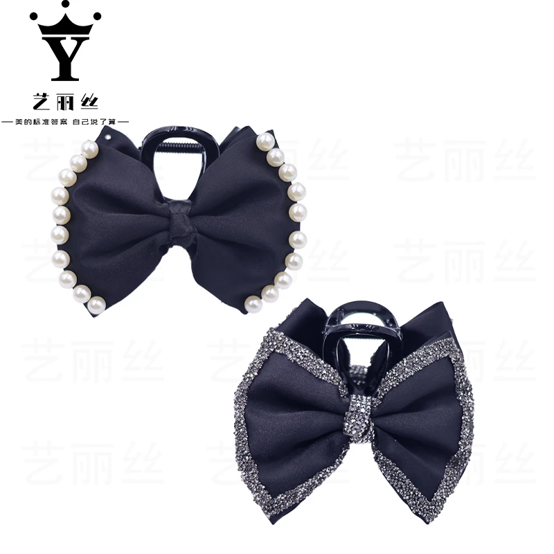 艺丽丝 在逃公主8cm抓夹 [黑土白云] 大蝴蝶结抓夹YL406亮闪