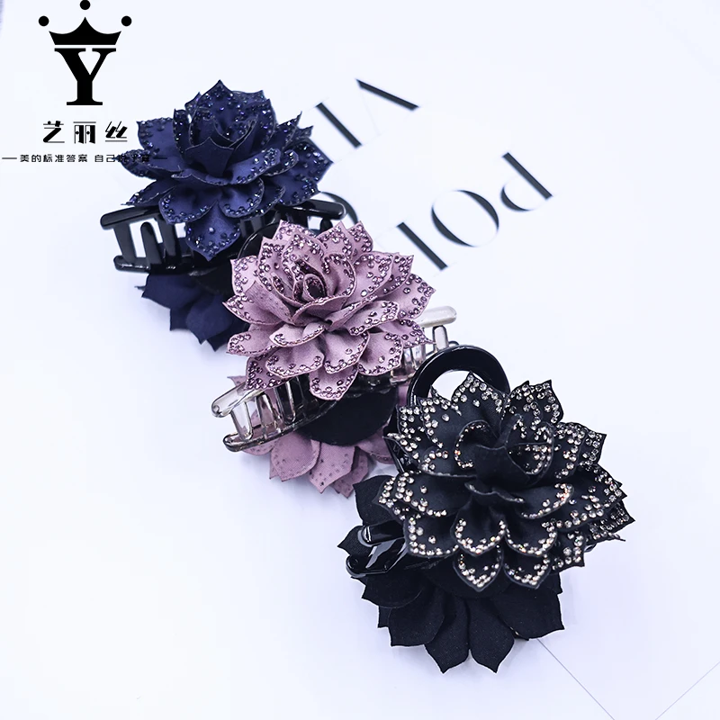 艺丽丝优雅时尚流行款 8cm[牡丹花] 气质高奢抓夹 YL276