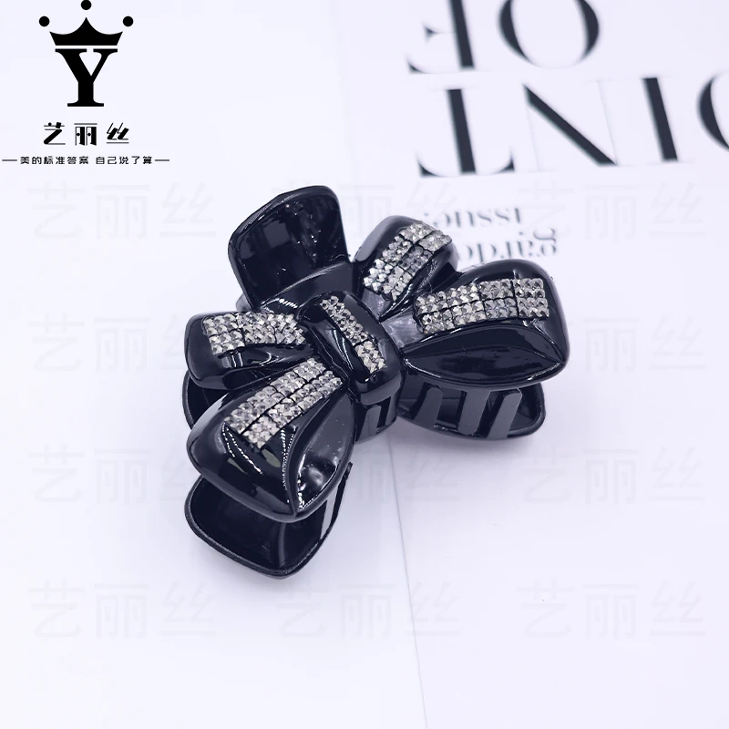 艺丽丝 黑色满钻 [戴安娜] 8cm时尚高级抓夹 YL469