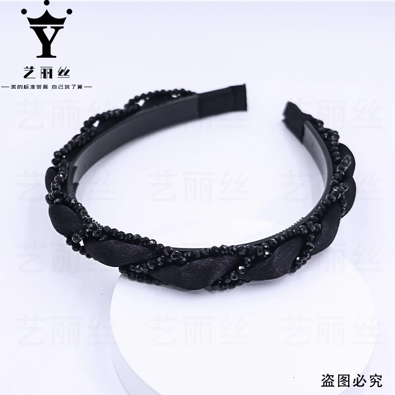 艺丽丝 黑晶石欧根纱气质发箍 [云间] 细发箍 YL631黑色甜美带齿