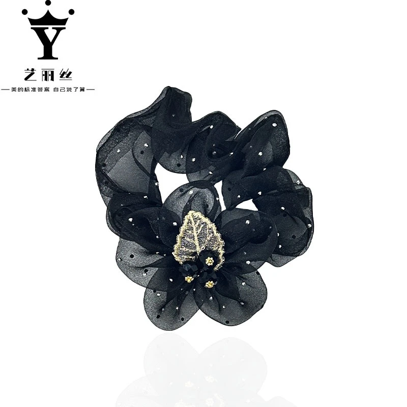 艺丽丝 简约新款[黑葡萄]精致气质发圈 YL161