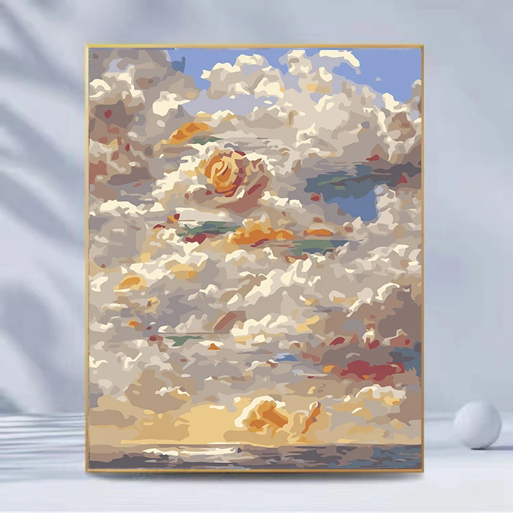 【天空之境】 diy数字油画 高级感风景手工填色丙烯画装饰挂画