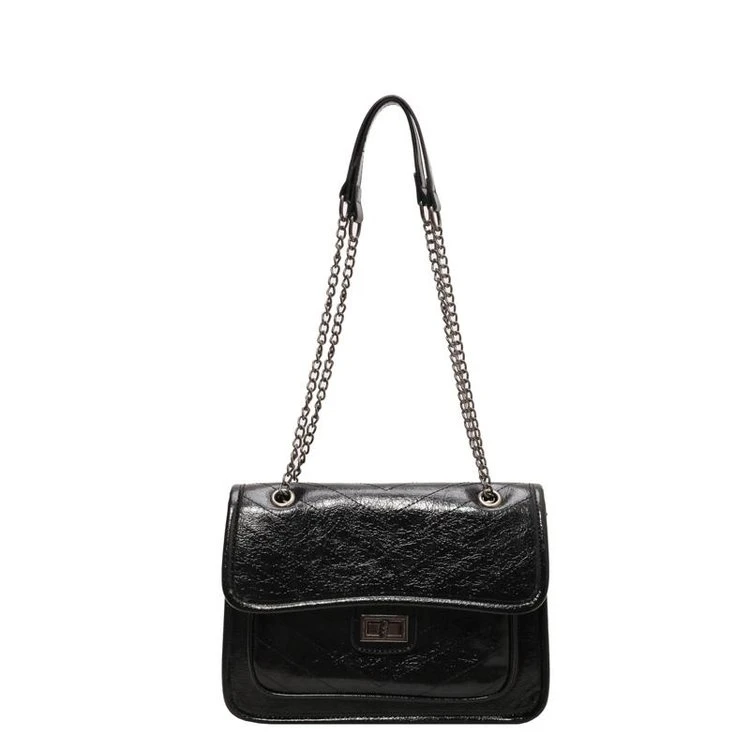 流浪背包小香风单肩包菱格链条包