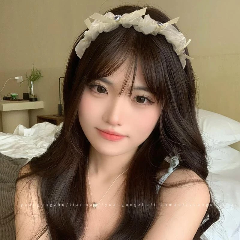 优雅气质法式复古仿珍珠发箍2024新款高颅顶头箍高级感外出发卡女