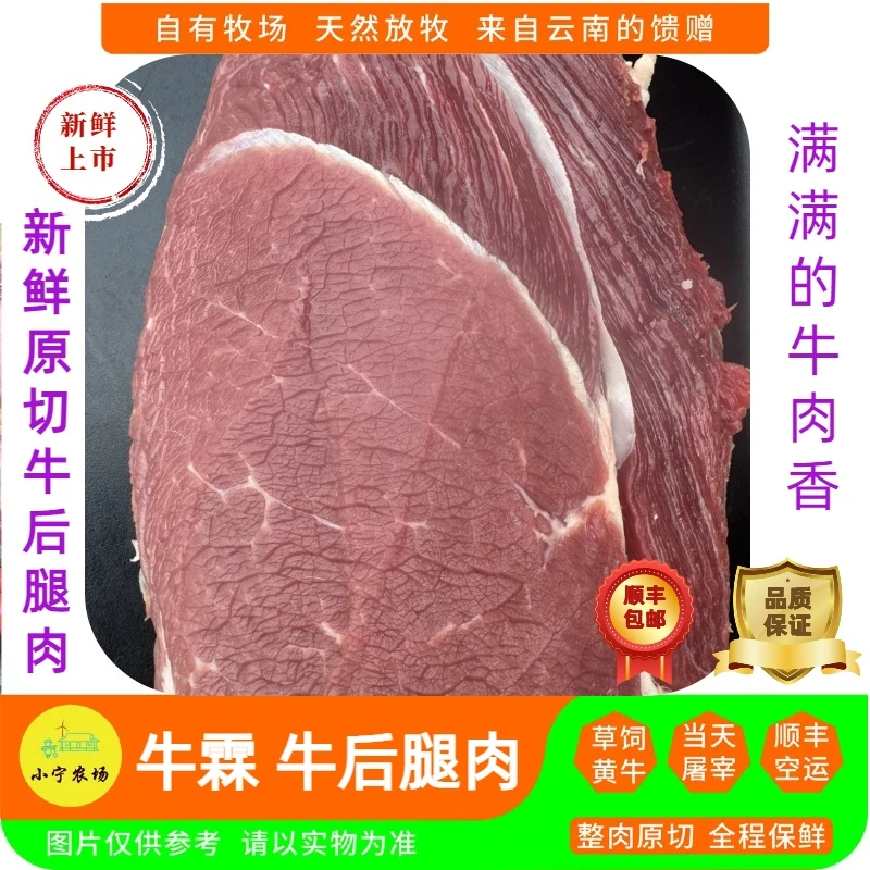 9号 【牛霖肉】牛后腿肉云南黄牛精选农家放养入冬做饭火锅户外烧烤