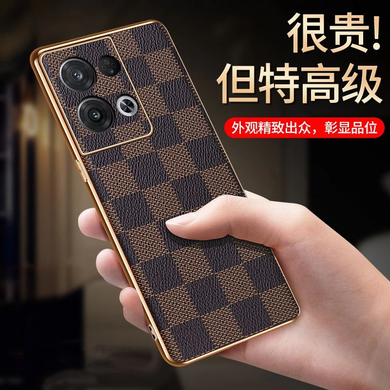 OPPOreno9手机壳Reno9Pro+潮款曲屏防摔超薄镜头全包轻奢高级外壳