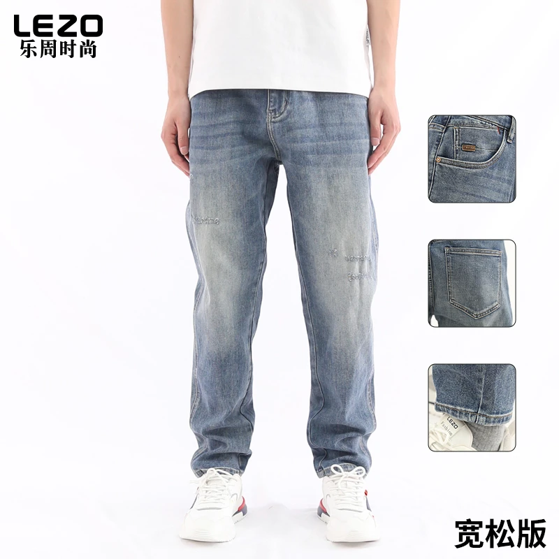 LEZO乐周时尚秋冬款男装牛仔十分裤L24228049