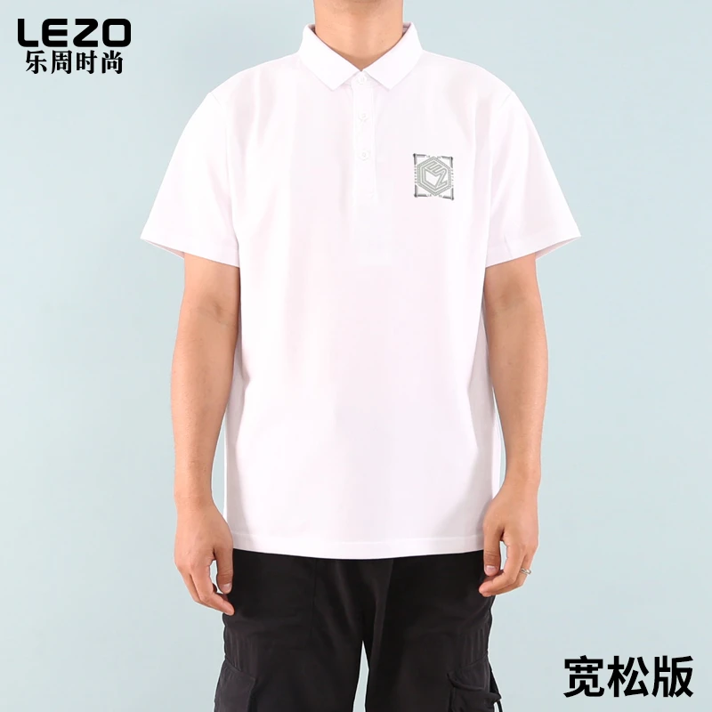 LEZO乐周时尚男装短袖翻领T恤L24201049