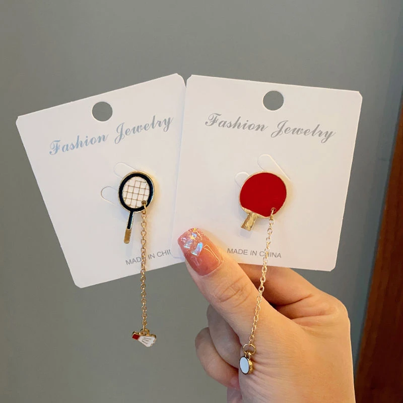 合金胸针 可爱卡通胸针乒乓球羽毛球金属徽章个性 胸花挂饰莎头