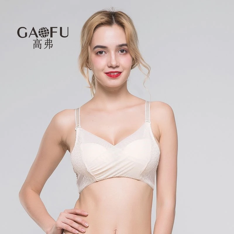 高弗/GAOFU 正品 100%桑蚕丝罩杯 法式文胸内衣 收副乳无钢圈无磁