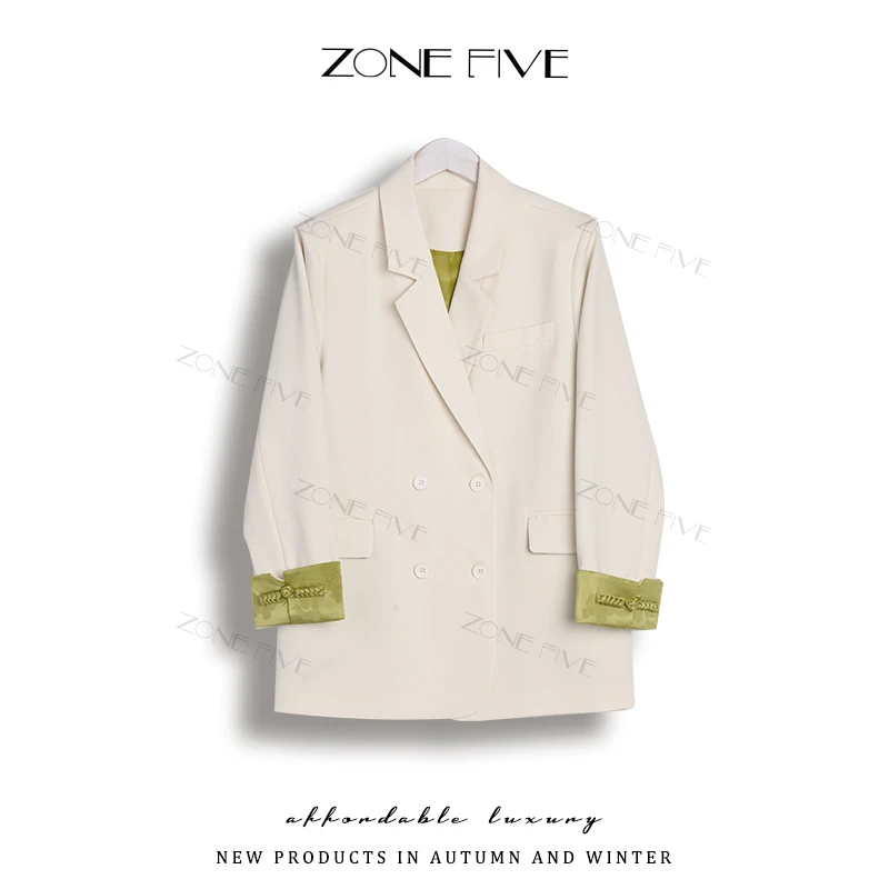 【轻国风 好通勤】zonefive袖子2穿2024新款春装宽松西装外套女-121