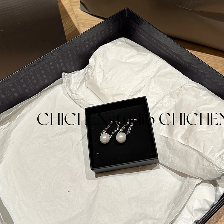 合金仿珍珠耳饰 CHICHEN/晨妍 气质珍珠耳钉