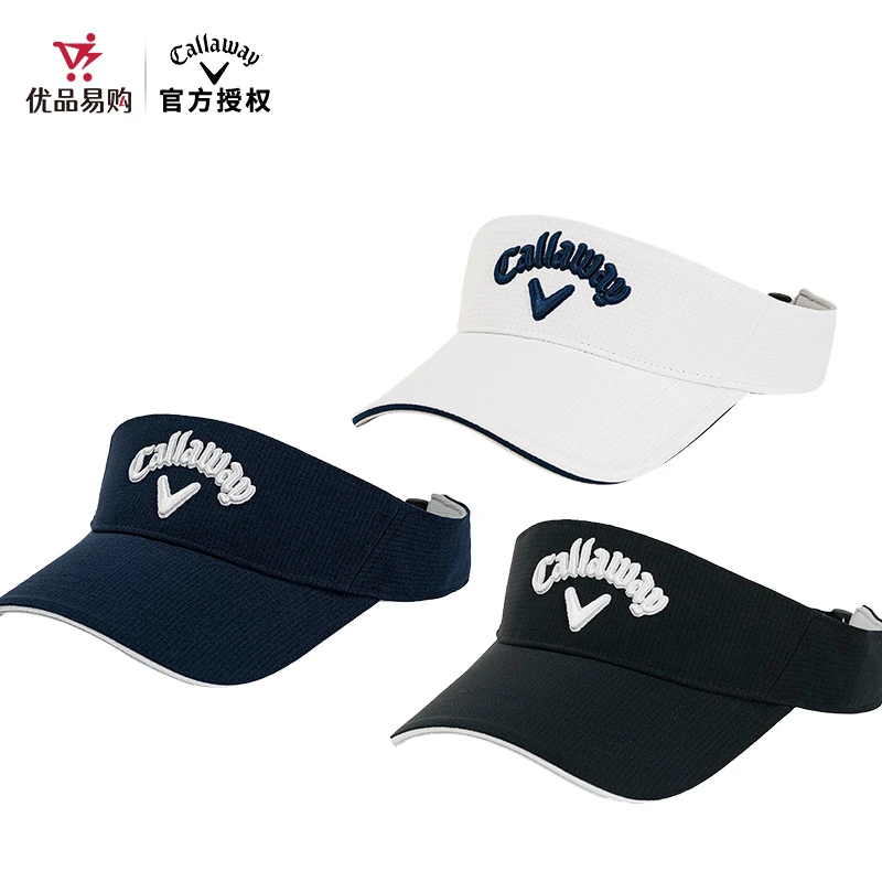 Callaway卡拉威高尔夫球帽男士夏季运动无顶帽golf防晒帽子