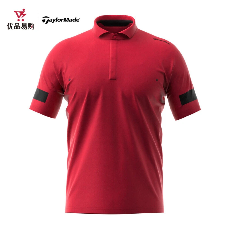 Taylormade泰勒梅高尔夫服装男士22新款运动舒适透气短袖T恤衫POL