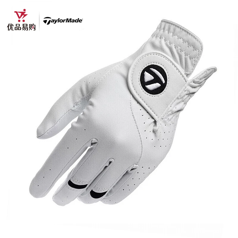 TaylorMade泰勒梅高尔夫手套 小羊皮革 防滑舒适透气耐磨男士单只
