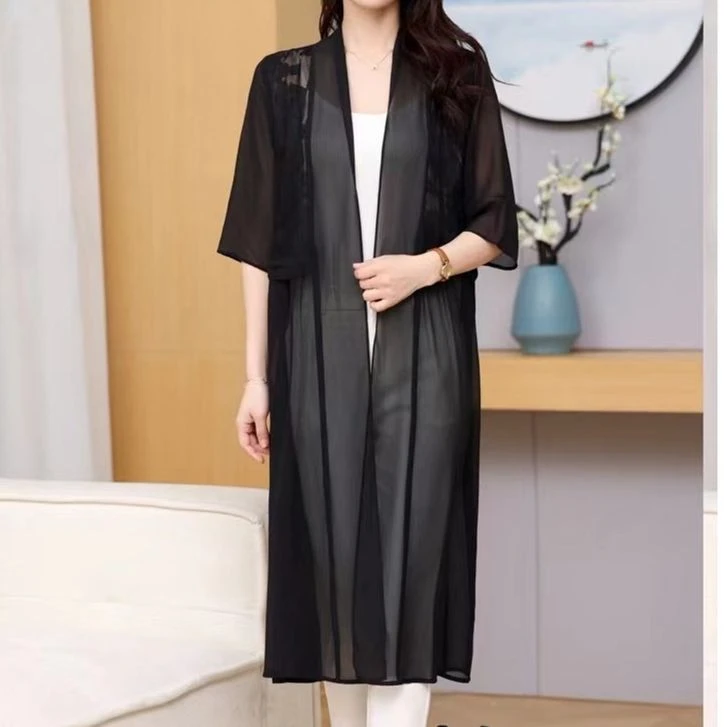 1-507-17新款舒适时尚休闲披肩长款外披上衣