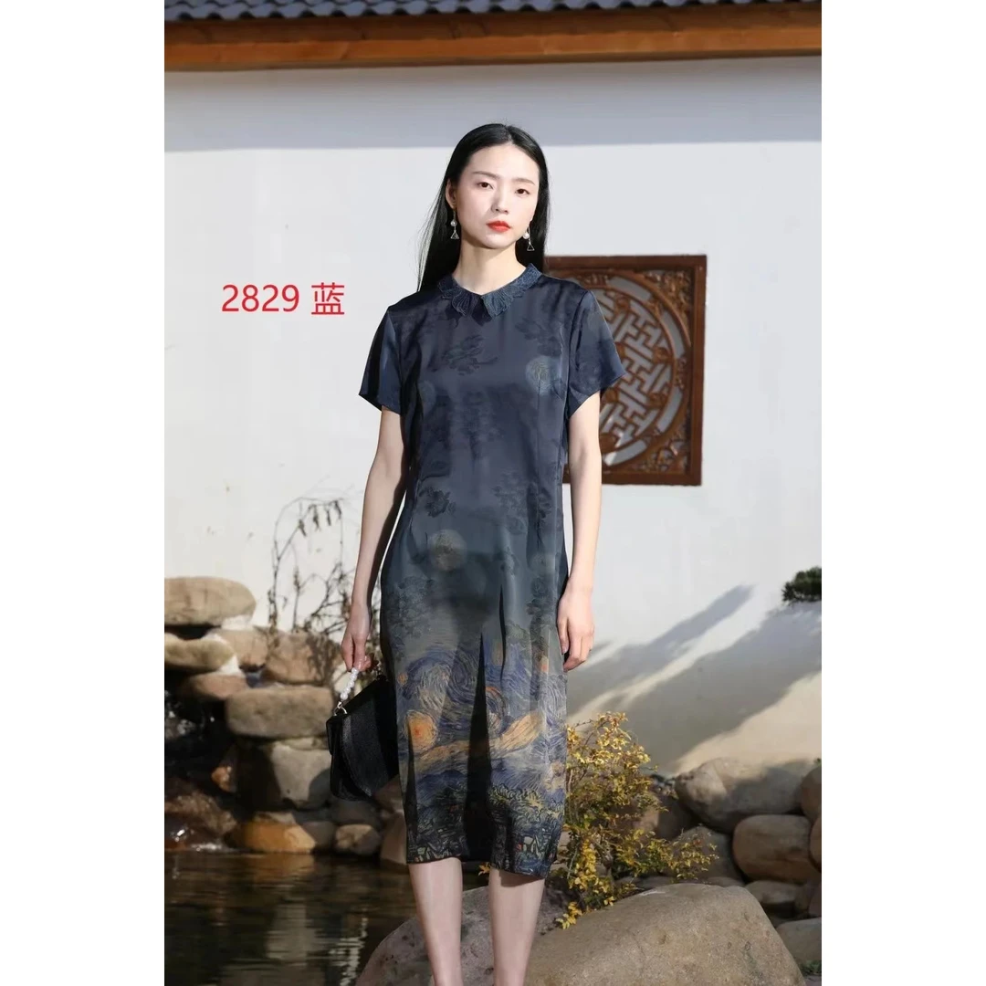 1-2829-17新款时尚休闲连衣裙