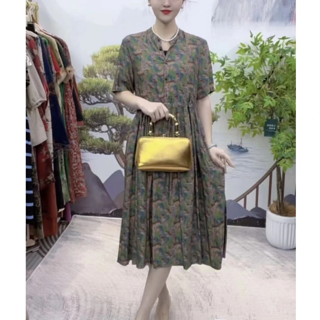 1985-17新款舒适时尚印花连衣裙