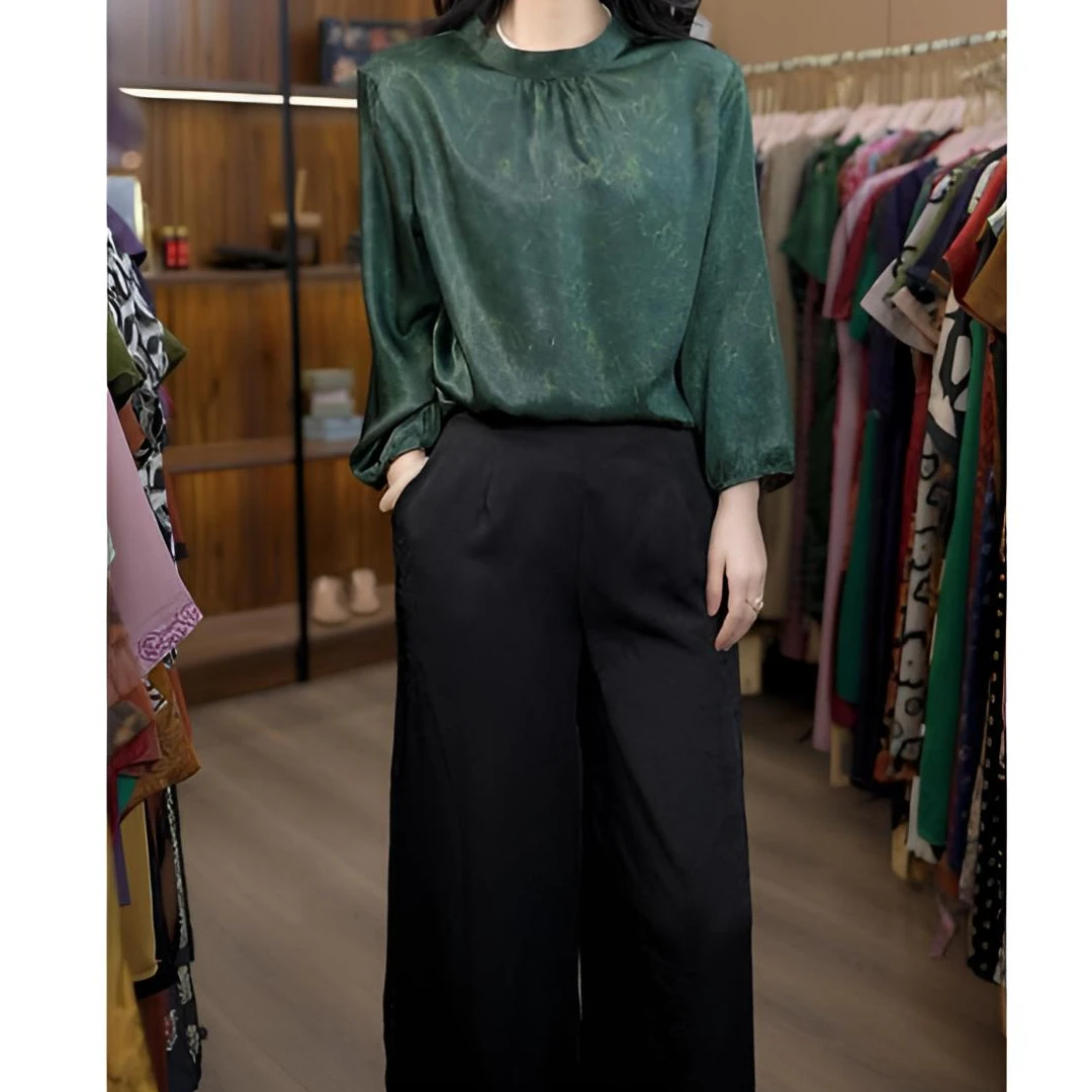 1356-17水墨丹青新款时尚百搭上衣