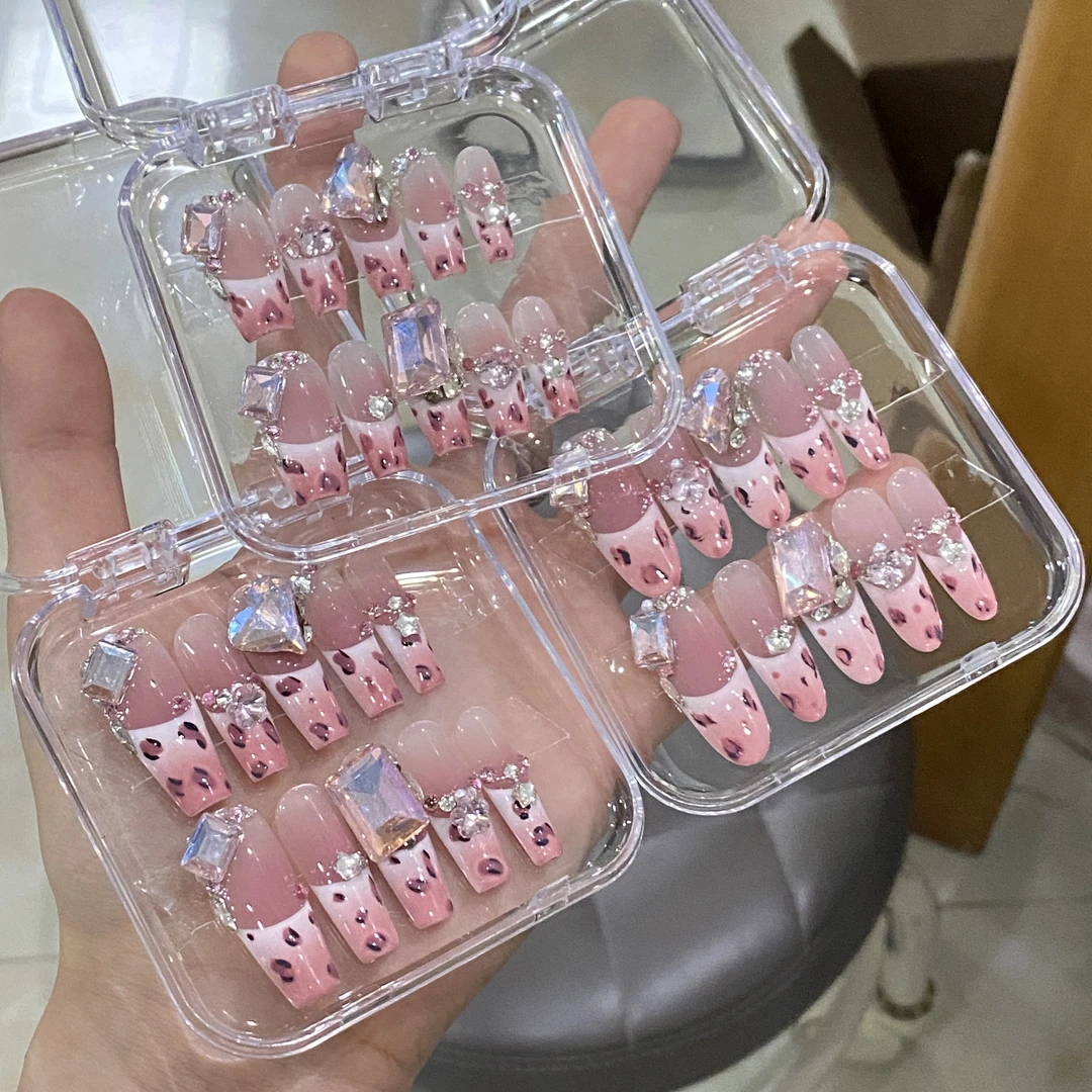 【粉豹纹】——冉多多手工穿戴甲