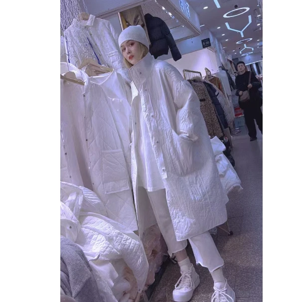 立领加棉加长棉服（90斤穿到180斤）9001