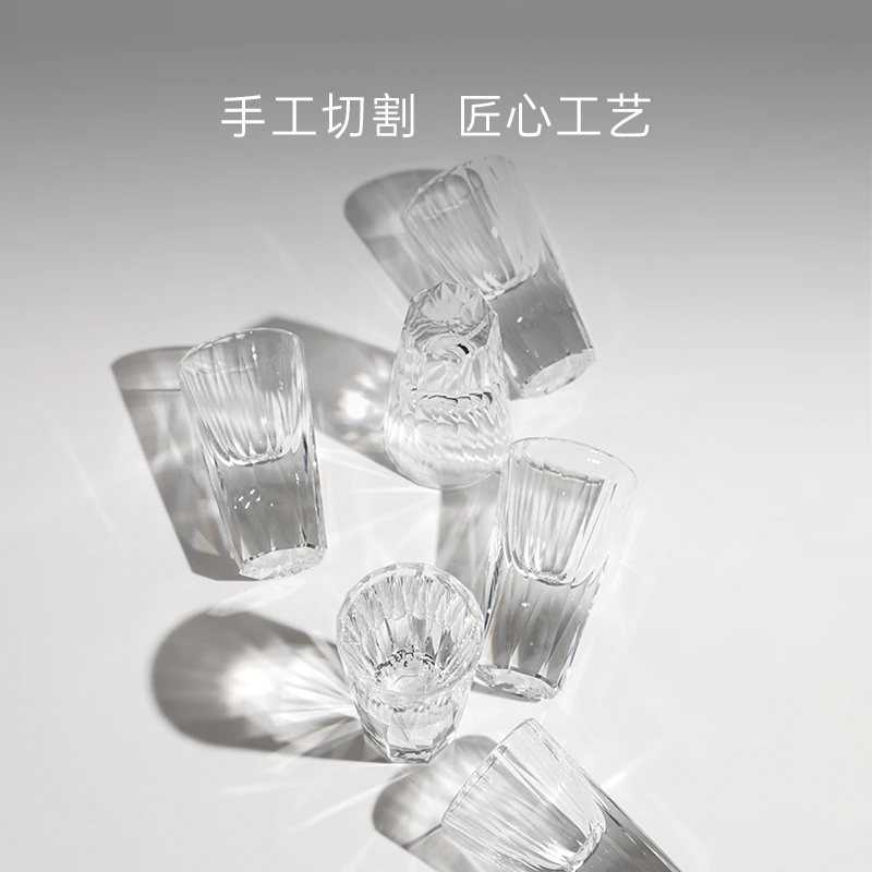 Lomonosov俄皇钻石系列白酒杯6只装家用玻璃小酒杯15ml/只一口杯
