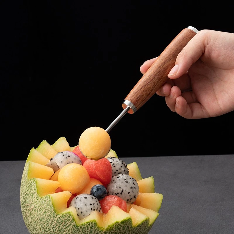 onlycook304不锈钢水果拼盘工具全套切瓜神器水果挖球器西瓜勺子
